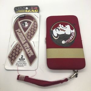 Florida state seminoles magnetic sign card holder
